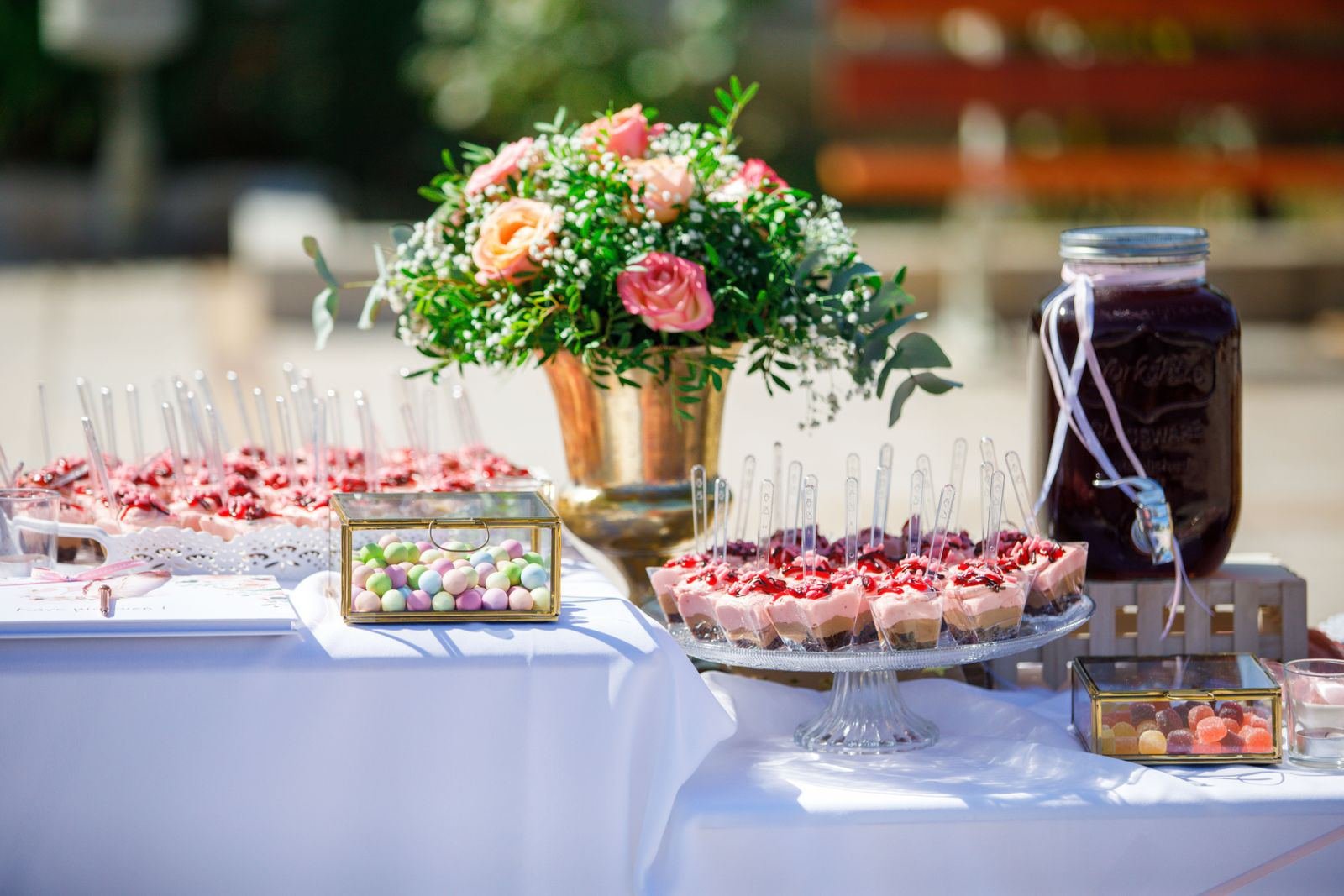 Styled dessert buffet